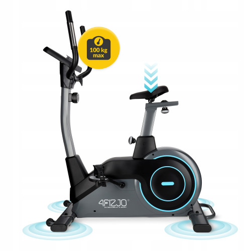 Велотренажер  4FIZJO Pro+ Black/Blue - фото №4